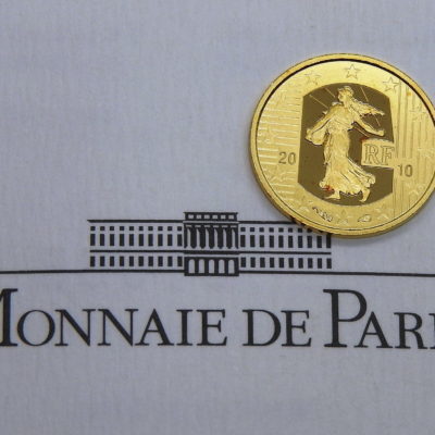 5 €uro OR . SEMEUSE de ROTY pour les 50 Ans du nouveau Francs 1960 - 2010 – Image 2