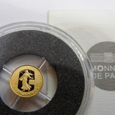 Pièce OR 5 €uro. La SEMEUSE de ROTY pour les 10 Ans de l'Euro 2002 - 2012 – Image 5