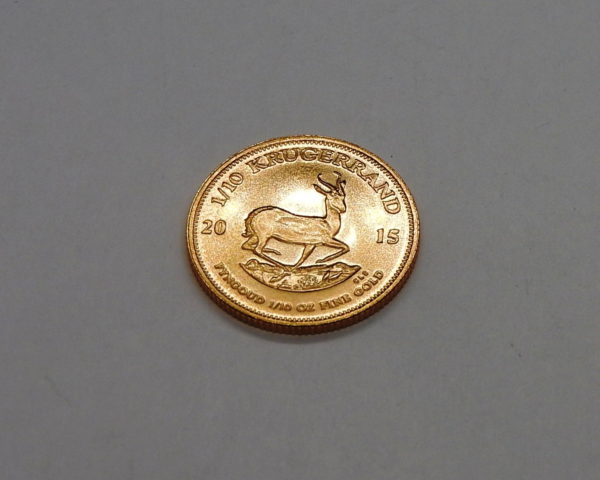 1/10 KRUGERAND. Or 916°/°°. Fyngoud 1/10 Oz. Suid Afrika Gold Coin – Image 2