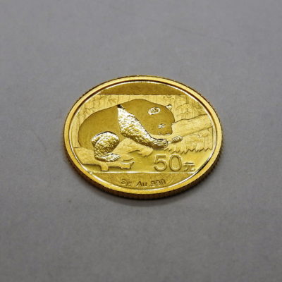 Chine: 50 Yuan OR 999°/°° . Gold coin. PANDA. 3 grammes – Image 5