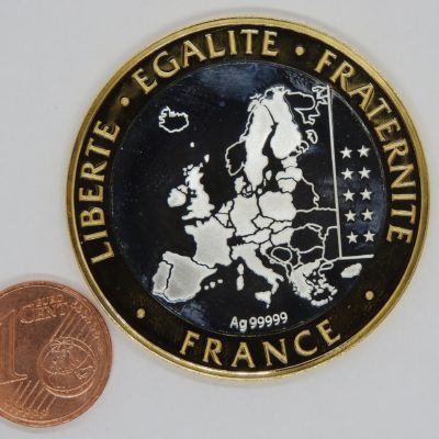 Médaille ARGENT 999°/°° 17 gr. 30° anniversaire du DRAPEAU EUROPEEN 1986-2016 – Image 3