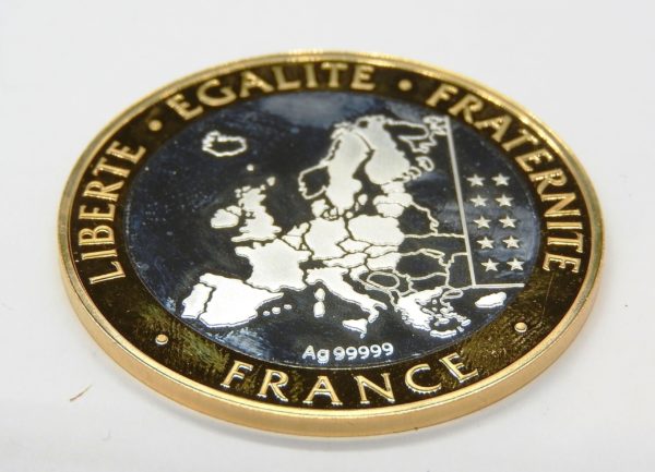 Médaille ARGENT 999°/°° 17 gr. 30° anniversaire du DRAPEAU EUROPEEN 1986-2016 – Image 2