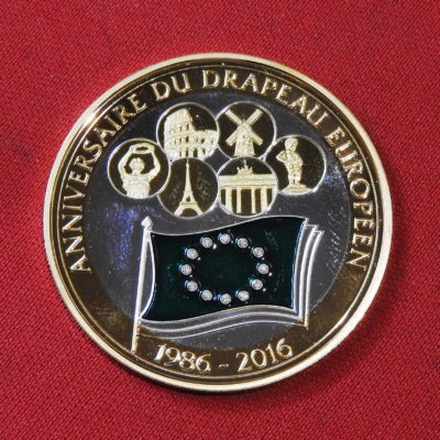 Médaille ARGENT 999°/°° 17 gr. 30° anniversaire du DRAPEAU EUROPEEN 1986-2016 – Image 7