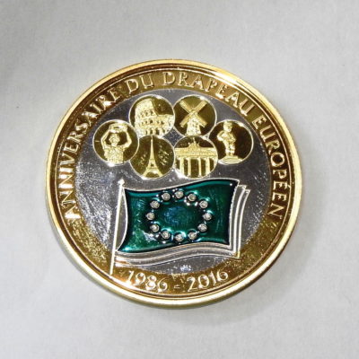 Médaille ARGENT 999°/°° 17 gr. 30° anniversaire du DRAPEAU EUROPEEN 1986-2016 – Image 5