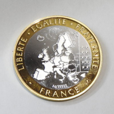 Médaille ARGENT 999°/°° 17 gr. 30° anniversaire du DRAPEAU EUROPEEN 1986-2016 – Image 4