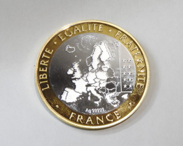 Médaille ARGENT 999°/°° 17 gr. 30° anniversaire du DRAPEAU EUROPEEN 1986-2016 – Image 4
