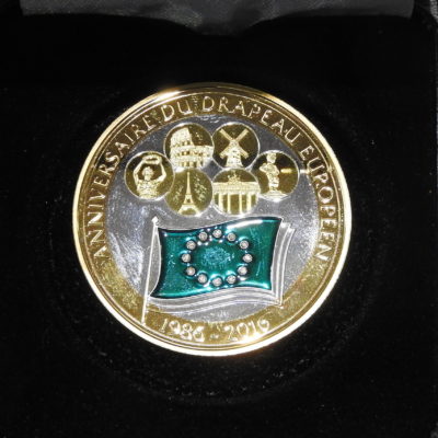 Médaille ARGENT 999°/°° 17 gr. 30° anniversaire du DRAPEAU EUROPEEN 1986-2016 – Image 6