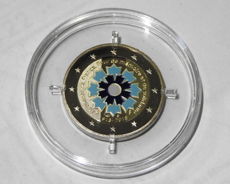 Piece 2 Euros Le Bleuet De France 1918