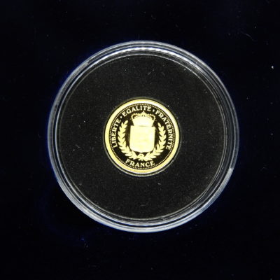 2 médailles OR 585. 60° anniversaire de la V° République. 1958-2018 – Image 6