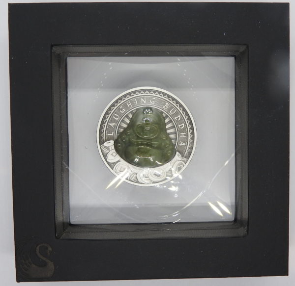 1 Dollar Tuvalu 2019. Argent 999. 1Oz. Bouddha Rieur. The Perth Mint Australia – Image 2
