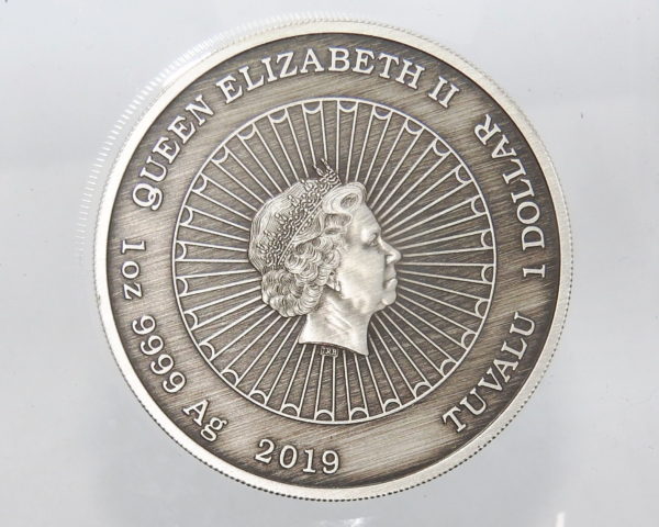 1 Dollar Tuvalu 2019. Argent 999. 1Oz. Bouddha Rieur. The Perth Mint Australia – Image 4