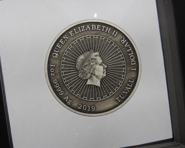 1 Dollar Tuvalu 2019. Argent 999. 1Oz. Bouddha Rieur. The Perth Mint Australia – Image 11