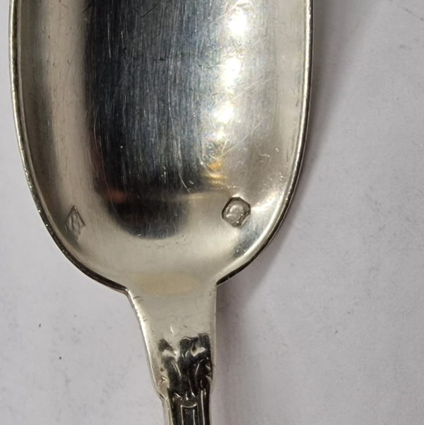8 Cuillères à Café ou à Thé. Argent Massif Minerve. ARMORIEES à la Couronne. 202 grammes – Image 6