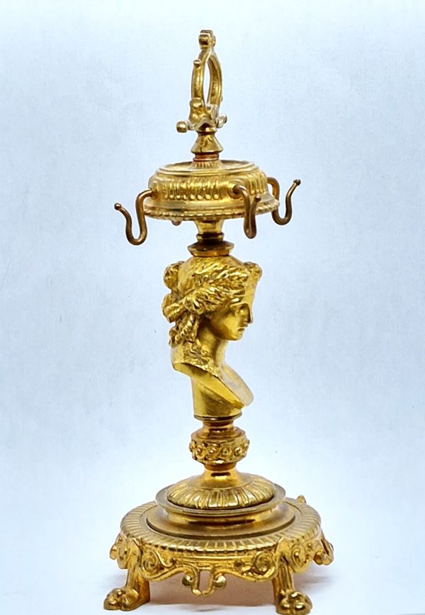 Porte montre Gousset. Bronze XIX° Signé HP. Très Bel état – Image 2