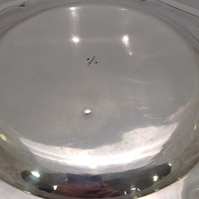 Plat Argent Minerve. 720 g. XIX°. J.Piault.  Armorié d'une Couronne Ducale – Image 5