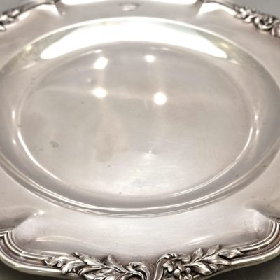 Plat Argent Minerve. 720 g. XIX°. J.Piault.  Armorié d'une Couronne Ducale – Image 2