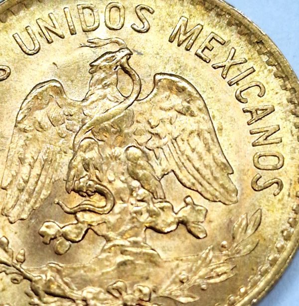 Pièce OR. 5 PESOS MEX OR. 4,1 g. OR 900°/°°. Mexique. 1955. Gold coin.