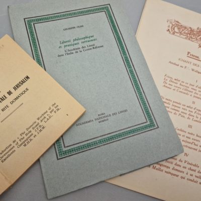 Lot de 5 Livres MAÇONNIQUES. Mémento grades, Instructions, cérémonies, rituels, etc... – Image 4
