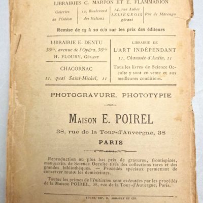 ∴ L'initiation, Hypnotisme, Théosophie, Kabbale, Franc Maçonnerie, Sciences occultes 1890 – Image 4