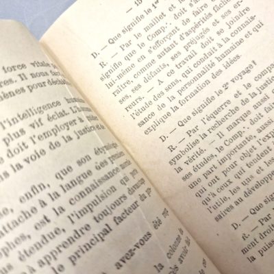 ∴GRAND ORIENT DE FRANCE. Instruction pour le second grade symbolique. COMPAGNON 1912 – Image 3