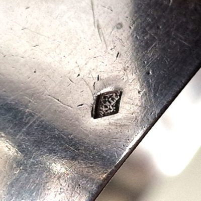 4 Couteaux XIX° Lames ARGENT MASSIF MINERVE. Manches Argent Fourré – Image 8