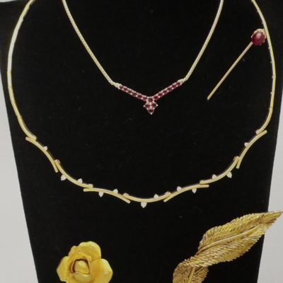 Collier Or Jaune 750°/°°  18 Carats. 15,7 gr. 12 DIAMANTS – Image 2