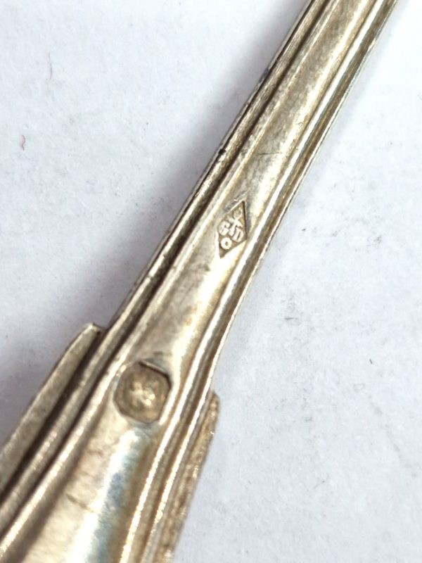 6 Cuillères à café. FILET. Argent Massif. poinçons Minerve. Parfait état – Image 4