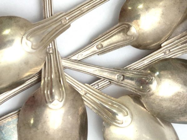 6 Cuillères à café. FILET. Argent Massif. poinçons Minerve. Parfait état – Image 3