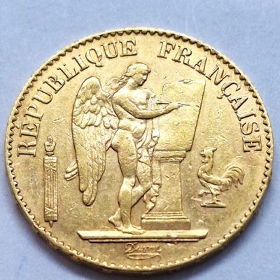 20 Francs OR. GENIE. 1878A. TTB. Monnaies OR Investissement – Image 2