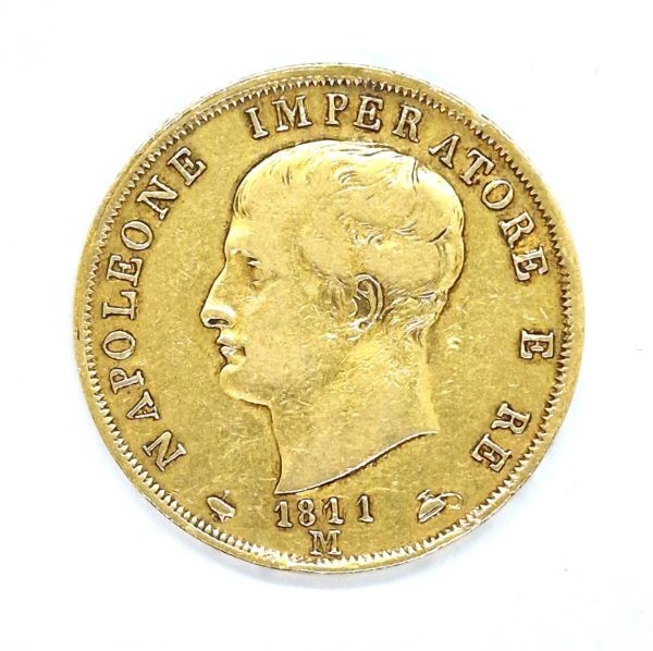 40 LIRE 1811 M. OR. 900°/°° 12,9 gr. ITALIE . – Image 4