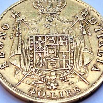 40 LIRE 1811 M. OR. 900°/°° 12,9 gr. ITALIE . – Image 2