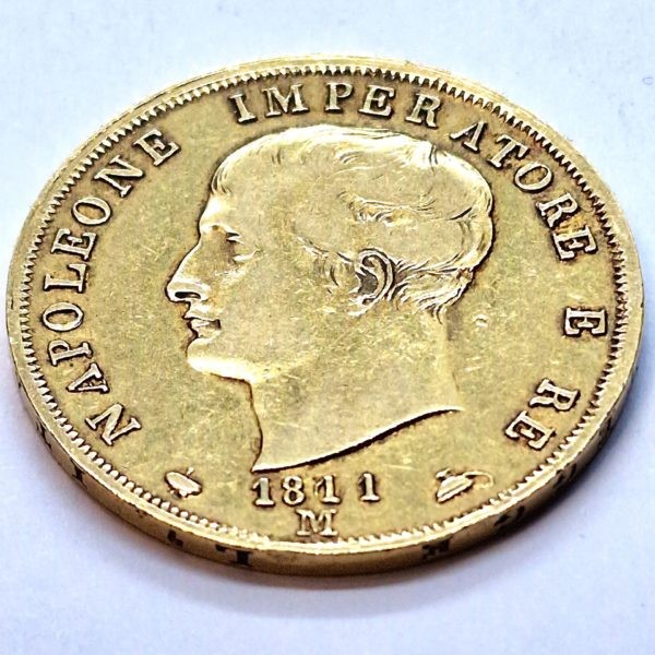 40 LIRE 1811 M. OR. 900°/°° 12,9 gr. ITALIE . – Image 3