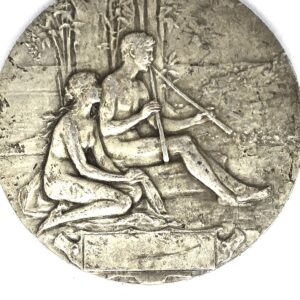 Médaille ARGENT 62 grammes. musique pianiste et violoniste. Ch MILLET – Image 4