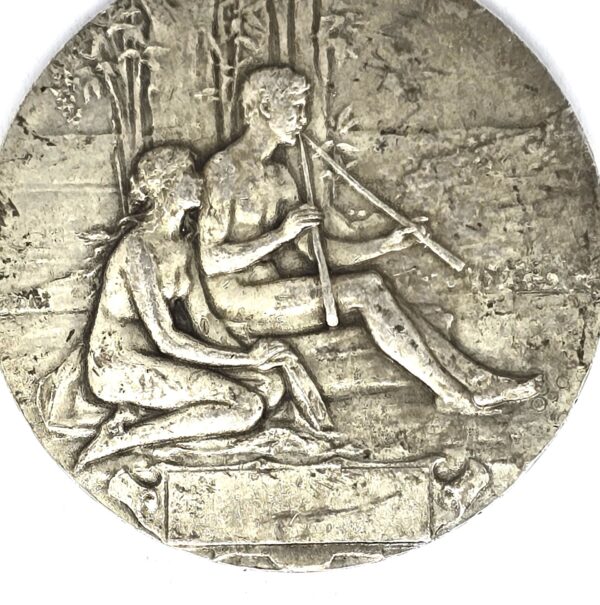 Médaille ARGENT 62 grammes. musique pianiste et violoniste. Ch MILLET – Image 4