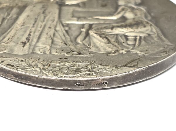 Médaille ARGENT 62 grammes. musique pianiste et violoniste. Ch MILLET – Image 5
