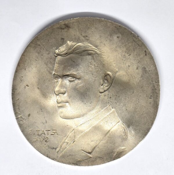 Médaille ARGENT. 142 grammes. Léopold III Roi des Belges 1935. P. TURIN – Image 4