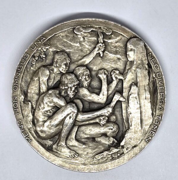 Médaille ARGENT 158 grammes. Néolithique. Lucien Lévy Bruhl. 1920