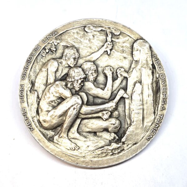 Médaille ARGENT 158 grammes. Néolithique. Lucien Lévy Bruhl. 1920 – Image 2