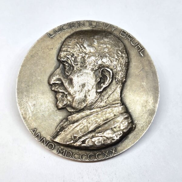 Médaille ARGENT 158 grammes. Néolithique. Lucien Lévy Bruhl. 1920 – Image 4