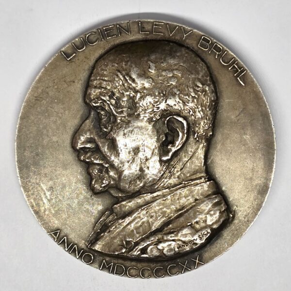 Médaille ARGENT 158 grammes. Néolithique. Lucien Lévy Bruhl. 1920 – Image 3