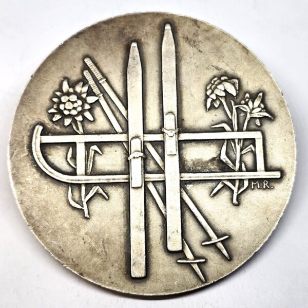 Médaille ARGENT 143 grammes. Alpinisme SKIS, Luge, Sports d'hiver. Marcel Renard – Image 2