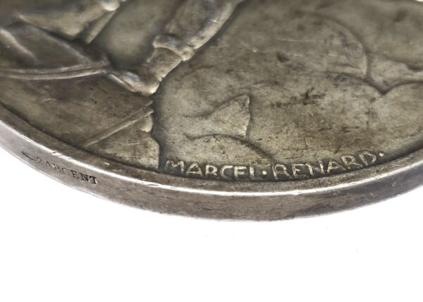Médaille ARGENT 143 grammes. Alpinisme SKIS, Luge, Sports d'hiver. Marcel Renard – Image 4