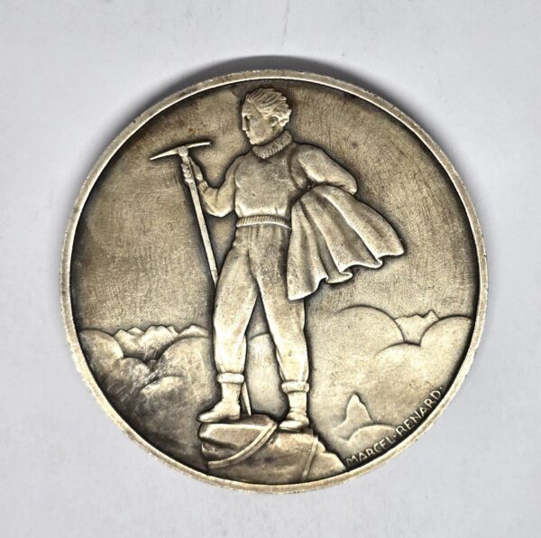 Médaille ARGENT 143 grammes. Alpinisme SKIS, Luge, Sports d'hiver. Marcel Renard – Image 7