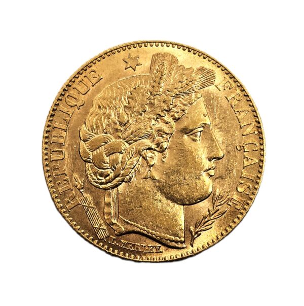 10 Francs OR. CERES. 1895 A. SUP. Monnaies OR. VVF Gold Coin
