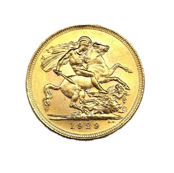 Souverain OR 916°/°°. Georges V. 1929. FDC. SOVEREIGN. SA. 7,98 g – Image 3