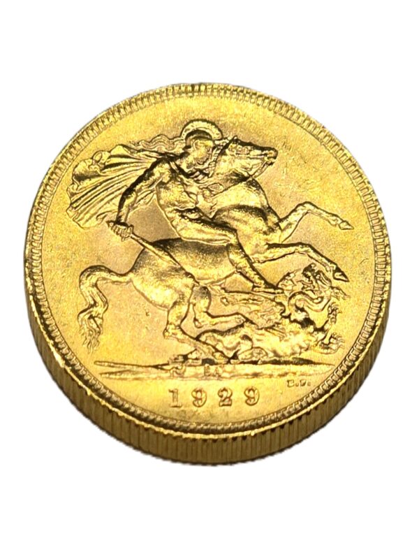 Souverain OR 916°/°°. Georges V. 1929. FDC. SOVEREIGN. SA. 7,98 g