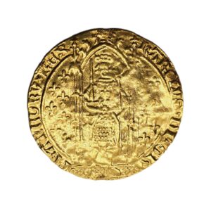 Ecu d'OR. 1365 Charles V Le Sage. Franc à pied. Monnaie Royale. Féodale – Image 3