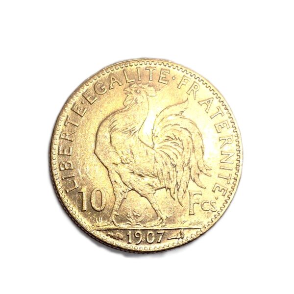 10 Francs OR. COQ MARIANNE. 1907. Monnaies OR Investissement. – Image 5