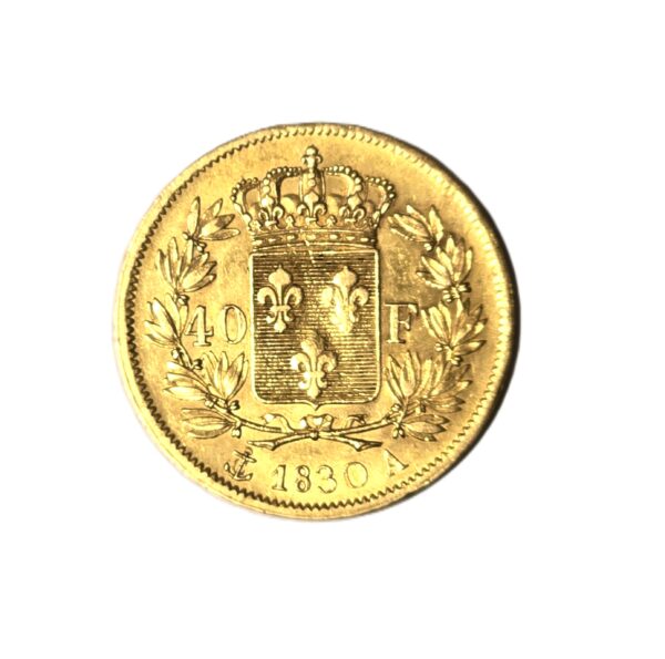 40 Francs OR - 1830 A. SUP. CHARLES X ROI DE FRANCE. Monnaie OR 900°/° – Image 4