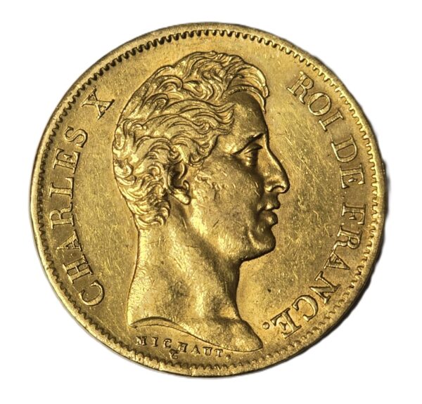 40 Francs OR - 1830 A. SUP. CHARLES X ROI DE FRANCE. Monnaie OR 900°/° – Image 2